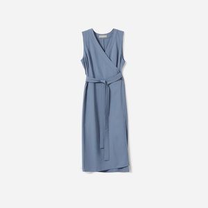 Everlane Japanese GoWeave Sleeveless Wrap Dress